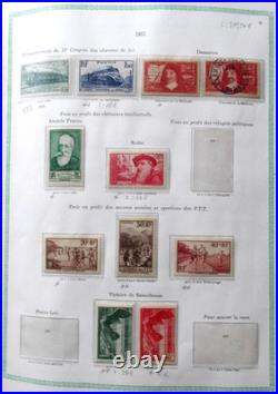 FRANCE VIEIL ALBUM 1090 TIMBRES //Ob. De 1853 à 1954 avec PA, Taxe, Préos