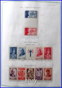 FRANCE VIEIL ALBUM 1090 TIMBRES //Ob. De 1853 à 1954 avec PA, Taxe, Préos