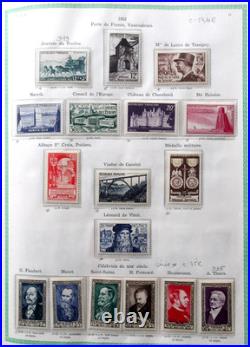 FRANCE VIEIL ALBUM 1090 TIMBRES //Ob. De 1853 à 1954 avec PA, Taxe, Préos