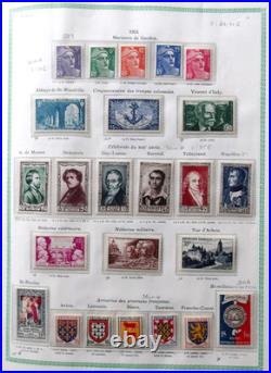 FRANCE VIEIL ALBUM 1090 TIMBRES //Ob. De 1853 à 1954 avec PA, Taxe, Préos