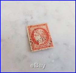 FRANCE collection Cérès #51 timbre n°7 1 franc vermillon oblitération pc Gironde