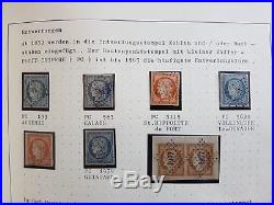 FRANCE collection classique #15 timbres Ceres 1849 1 paire 5 x2 oblitérations PC
