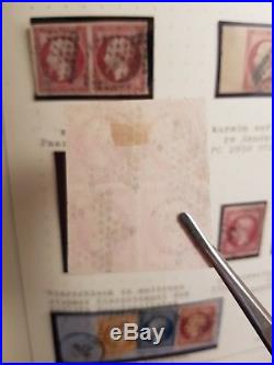 FRANCE collection classique #40 timbres n°17 rose carmin + bloc de 4 & tricolore