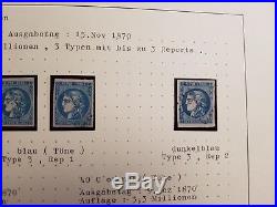 FRANCE collection classique #68 timbres n°39/ 49 Bordeaux dt 40 & 42 report 1 RR