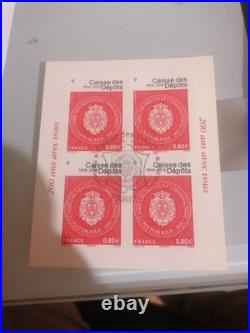 Feuillet Caisse Et Dépôts Autoadhesif 1 Er Tirage Signé BEAUJARD Catelin Ref A22