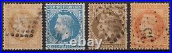 France 1849/1890 Collection 63 timbres Cérès, Napoléon, Sage COTE 1050 B/TB
