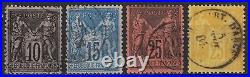 France 1849/1890 Collection 63 timbres Cérès, Napoléon, Sage COTE 1050 B/TB