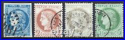 France 1849/1890 Superbe collection 40 timbres Napoléon Cérès TB 1er choix