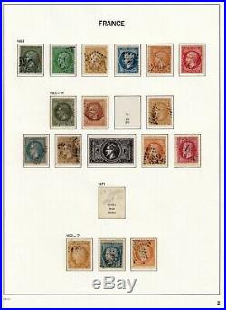 France 1849/1898 Collection bien avancée timbres oblitérés COTE 3300 def