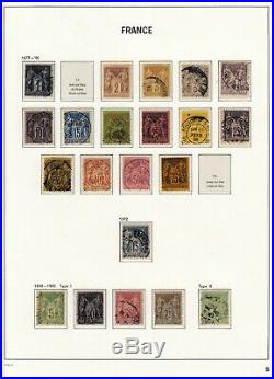 France 1849/1898 Collection bien avancée timbres oblitérés COTE 3300 def