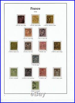 France 1849/1898 Collection bien avancée timbres oblitérés COTE 4850 def