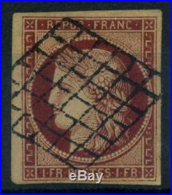 France 1849 Yv. 6 Oblitéré 100% 1 BR, Ceres, signé