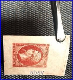 France 1854 80c carmin(h) N°17A Cote3000 Neuf (h. Tirage spéciale 1862)