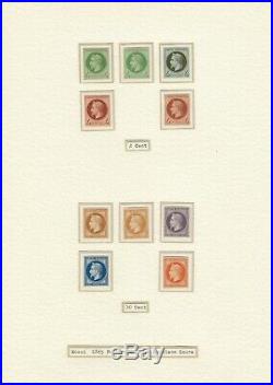 France 1860/1900 Collection de 200 essais de couleurs et projets COTE 8295