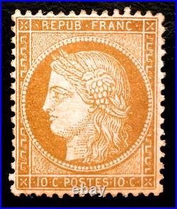 France 1870. Type Ceres N° 58. Neuf / Signe. T B E. Cote 575