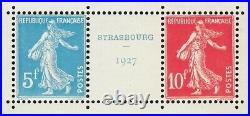 France 1927 Strasbourg Sheet Nº 2 Mnh (242a)