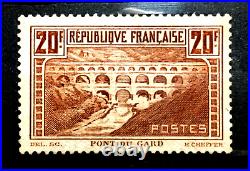 France 1929-31 Le Pont du Gard N° 262 IIb Neuf Signé TTBE Cote 625