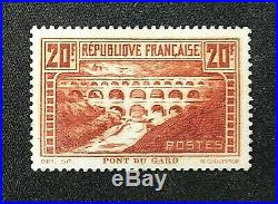 France 1929 Le Pont du Gard Y&T # 262 Neuf Sans Charnière Signé