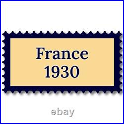 France 1930 année complète de timbres neufs
