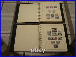 France 1970 à 2004 belle collection timbres oblitérés 4 albums dont 2 Leuchtturm
