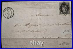 France 20c noir Cérès / lettre Yt 3 Eguzon 3 mai 1849 ind19 France 20c noir Cérès / lettre Yt 3 Eguzon 3 mai 1849 ind19