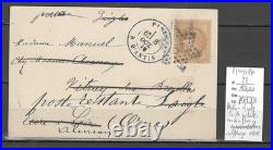 France Ballon Monté -Carte Postale 08/10/1870 pour Vitray sous brezolles