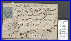 France Ballon Monté L'Archimede 20/11/1870 pour Ernée Mayenne
