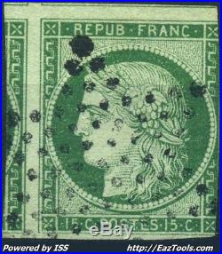 France Ceres N° 2 Avec Obliteration Etoile Pleine De Paris Cote 1000
