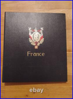 France Classeur pour timbre reliure Davo Luxe Années 1958 1974 complet P73 à 127