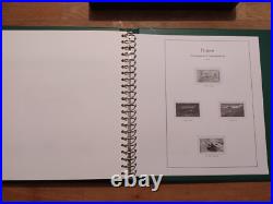 France Classeur pour timbre reliure Yvert Tellier Supra Années 1987 1993 complet