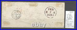 France Lettre Yvert 3 en bande de 4 Ceres 20 cts Paris pour Edimbourg