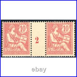 France Millésime Timbres N° 124 Neufs Emis En 1902 Signés Par Expert Chez Brun