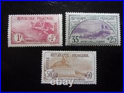 France N°152 A 154 Orphelin Neuf Gomme Sans Charniere Ni Trace 153 Et 154 Signes