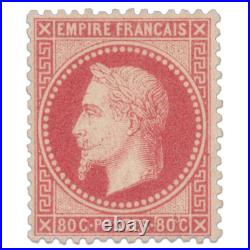 France N° 32 Type Napoléon, Timbre Rare, Neuf Et Signe De 1867