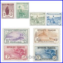 France Série Orphelins N° 148 A 155 Timbres Neufs, 155 Sans Ch, Signés Brun