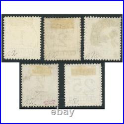 France Série Timbres Alsace-lorraine N°1-2-3 Et 7 Oblitérés Signés Brun