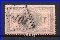 France Stamp Timbre N° 33 Napoleon III 5f Violet Gris Oblitere A Voir P913