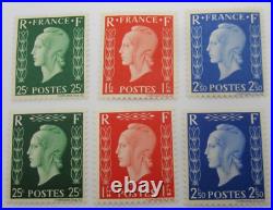 France Timbres N° 701a 701f Neufs Avec Charnieres Marianne Dulac Non Emis