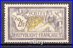 France Yvert 122 2f. Violet et jaune. Bonne centrage! Cote 2500 euros