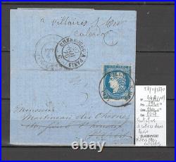 France Yvert 44A Em. Bordeaux T1 R1 11/1870 -Tentative d'entrée dans Paris