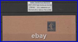 France lot de timbres semeuse camée neuf