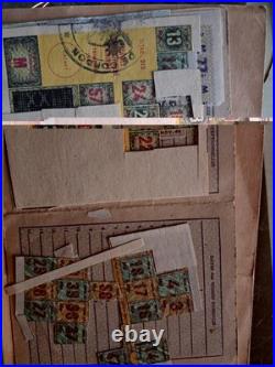 France lot timbres fiscaux oblitérés sur cartes Ravitaillement Des Années 40