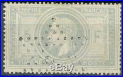 France, timbre N° 33, oblitéré étoile, signé Calves