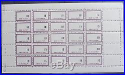 £££ France timbres FICTIF feuille / sheet variété error 25 centres déplacés