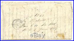 Frankreich PD Brief Paris Boston New Orleans USA 1851