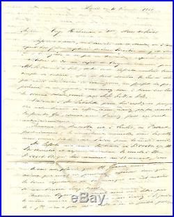 Frankreich PD Brief Paris Boston New Orleans USA 1851