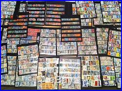 Gros Lot timbres France, 9 albums, 32 planches, lettres