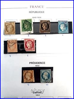 Gros lot timbres France CERES Napoléon du n°1 au 60 cote 9950 E