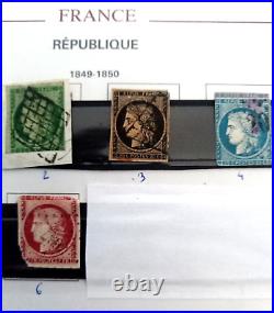 Gros lot timbres France CERES Napoléon du n°1 au 60 cote 9950 E