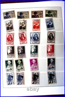 Journée du timbre, 1945 à 1954, neuf, oblitéré, 4FDC et 3 feuilles